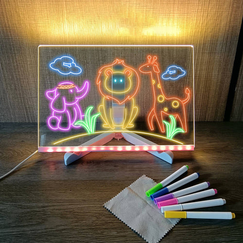 SantaCave™ Glow Message Board – Reusable Light Writing Pad