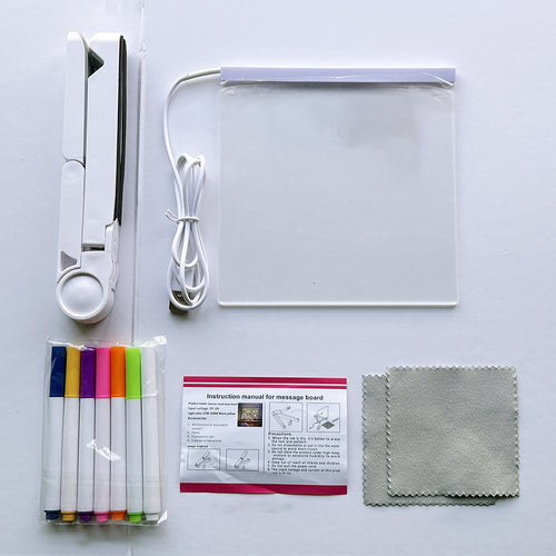 SantaCave™ Glow Message Board – Reusable Light Writing Pad