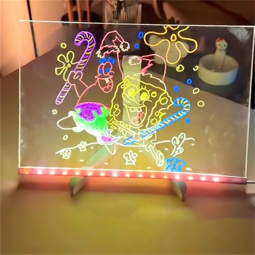 SantaCave™ Glow Message Board – Reusable Light Writing Pad