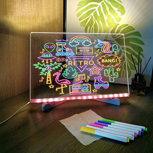 SantaCave™ Glow Message Board – Reusable Light Writing Pad