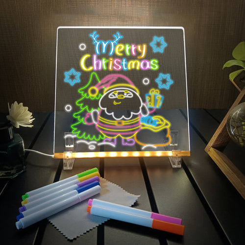 SantaCave™ Glow Message Board – Reusable Light Writing Pad